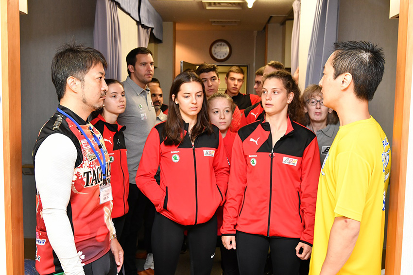 サイクルサッカードイツJr選手団来日歓迎イベントの風景3