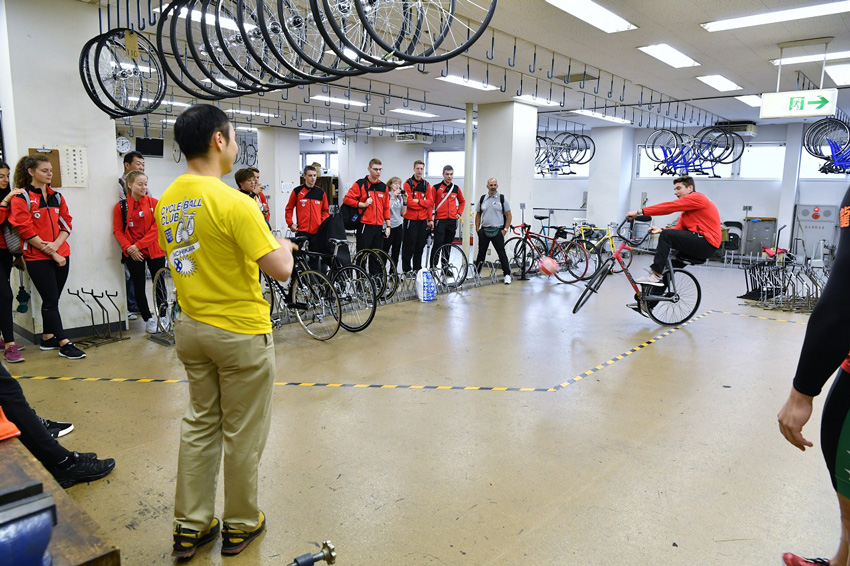 サイクルサッカードイツJr選手団来日歓迎イベントの風景6